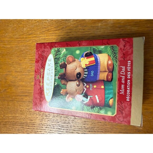 "Mom and Dad" reindeer ornament from Hallmark's Keepsake collection. - Picture 5 of 7